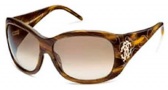 Roberto Cavalli RC466S Sunglasses Sunglasses - O56P Dark Strip Havana