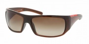 Prada PS 01LS Sunglasses Sunglasses - 4AN6S1 Brown Brown Gradient