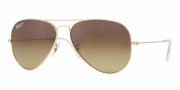 Ray-Ban RB 8041 Polarized Sunglasses Sunglasses - 001/M2 Shiny Gold / Polarized Brown Gradient