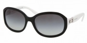 Bvlgari BV8064 Sunglasses Sunglasses - 50058G Top Black on White / Gray Gradient