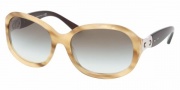 Bvlgari BV8064 Sunglasses Sunglasses - 50778E Honey Striped Beige / Green Gradient
