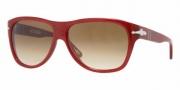 Persol PO2962S Sunglasses Sunglasses - 854/51 Dark Red Striped / Crystal Brown Gradient