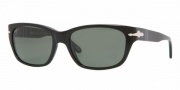 Persol PO2966S Sunglasses Sunglasses - 95/58 Black / Crystal Green Polarized