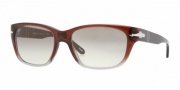 Persol PO2966S Sunglasses Sunglasses - 908/32 Brown Red Gradient Smoke / Crystal Gray Gradient