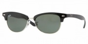 Ray-Ban RB4132 Sunglasses Catty Clubmaster Sunglasses - 601 Black / Crystal Green