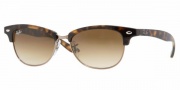Ray-Ban RB4132 Sunglasses Catty Clubmaster Sunglasses - 710/51 Light Havana / Crystal Brown Gradient