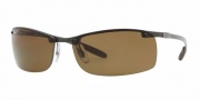 Ray-Ban RB8305 Sunglasses Sunglasses - 082/83 Dark Carbon / Polarized Brown