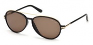 Tom Ford FT0149 Ramone Sunglasses Sunglasses - O01J Shiny Black 