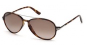 Tom Ford FT0149 Ramone Sunglasses Sunglasses - 52F Dark Havana / Gradient Brown 