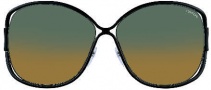 Tom Ford FT0155 Sunglasses Sunglasses - O01P Shiny Black 