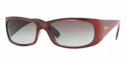 DKNY DY4065 Sunglasses Sunglasses - (343211) Metalic Red-Black / Gray Gradient