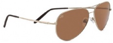 Serengeti Medium Aviator Sunglasses Sunglasses - 7270 Shiny Silver / Polarized Drivers