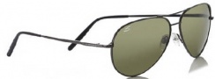 Serengeti Medium Aviator Sunglasses Sunglasses - 7190 Shiny Gunmetal / Polarized 555nm