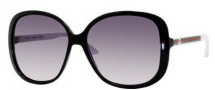 Gucci 3157/S Sunglasses  Sunglasses - 0OVF Black White (JJ gray shaded lens)
