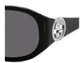 Gucci 3140/S Sunglasses Sunglasses - 0D28 Shiny Black (R6 gray lens)