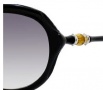 Gucci 3130/S Sunglasses Sunglasses - 0D28 Shiny Black (JJ gray shaded lens)
