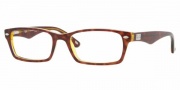 Ray-Ban RX5206 Eyeglasses Eyeglasses - 2443 Havana-Blue-Yellow