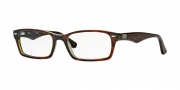 Ray-Ban RX5206 Eyeglasses Eyeglasses - 2445 Havana-Green