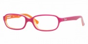 Ray-Ban Junior RY1524 Eyeglasses Eyeglasses - 3565 Top Fuxia on TR. Orange