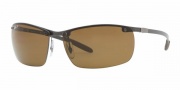 Ray-Ban RB8306 Sunglasses Sunglasses - (082/83) Dark Carbon / Polarized Brown