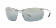 Ray-Ban RB8306 Sunglasses Sunglasses - (083/82) Light Carbon / Polarized Gray Mirror Silver Gradient