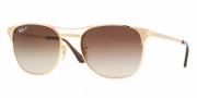 Ray-Ban RB3429 Sunglasses Signet Sunglasses - 001/M2 Shiny Gold Polarized / Brown Gradient