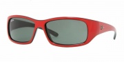 Ray-Ban Junior RJ9046S Sunglasses Sunglasses - 162/71 Top Red on Black / Green