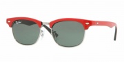 Ray-Ban Junior RJ9050S Sunglasses Sunglasses - 162/71 Top Red on Black / Green