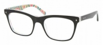Prada PR 01NV Eyeglasses Eyeglasses - ABY1O1 Top Black Serigraphy