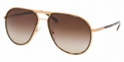 Prada PR 56MS Sunglasses Sunglasses - 7OE6S1 Brass / Brown Gradient