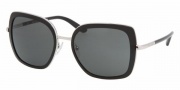 Prada PR 59MS Sunglasses Sunglasses - 1BC1A1 Silver-Black / Gray
