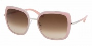 Prada PR 59MS Sunglasses Sunglasses - 1BC1Z1 Silver-Baby Pink / Brown Gradient