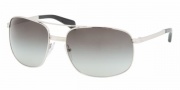 Prada PR 60MS Sunglasses Sunglasses - 1BC3M1 Silver / Crystal Gray Gradient