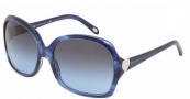 Tiffany & Co. TF4041 Sunglasses Sunglasses - 81104L Striped Blue / Blue Gradient Gray