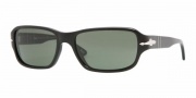 Persol PO 2976S Sunglasses Sunglasses - 95/31 Black / Crystal Green (59 size)