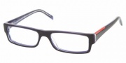 Prada PS 01AV Eyeglasses Eyeglasses - ZXZ1O1 Blue-Azure Transparent