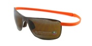 Tag Heuer Curves 5023 Sunglasses Sunglasses - 804 Chocolate Ceramic / Orange Temple / Hight Mountain Lenses