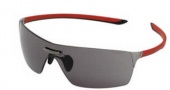 Tag Heuer Squadra 5501 Sunglasses Sunglasses - 101 Red-Black Temples /  Dark Lug / Grey Lenses