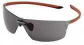 Tag Heuer Squadra 5502 Sunglasses Sunglasses - 101 Red-Black Temples /  Dark Lug / Grey Lenses