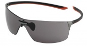 Tag Heuer Squadra 5502 Sunglasses Sunglasses - 104 Black-Red Temples / Dark Lug / Grey Lenses