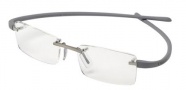 Tag Heuer Reflex 3101 Eyeglasses Eyeglasses - 002 Titanium Front / Light Grey Temples