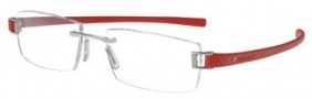 Tag Heuer Track 7102 Eyeglasses Eyeglasses - 003 Palladium Front / Red Temples