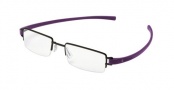 Tag Heuer Track 7206 Eyeglasses Eyeglasses - 008 Black Ceramic Front / Purple Temples