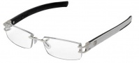 Tag Heuer L-Type 0113 Eyeglasses Eyeglasses - 019 Palladium / Alligator Shiny White / Black