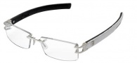 Tag Heuer L-Type 0120 Eyeglasses Eyeglasses - 019 Palladium Metal / Alligator Shiny White / Black
