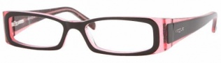 Vogue 2584 Eyeglasses Eyeglasses - 1688 Top Black+Transp. Glitter