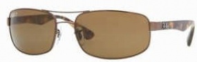Ray-Ban RB3445 Sunglasses Sunglasses - 014/57 Brown / Crystal Brown Polarized