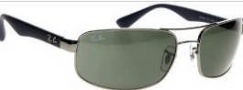 Ray-Ban RB3445 Sunglasses Sunglasses - 106 Gunmetal / Crystal Brown