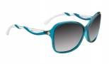Spy Optic Fiona Sunglasses Sunglasses - Translucent Teal with Clear / Black Fade Lens (Discontinued Color NLA)