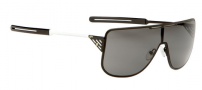 Spy Optic Yoko Sunglasses Sunglasses - Matte Black with White Temples / Grey